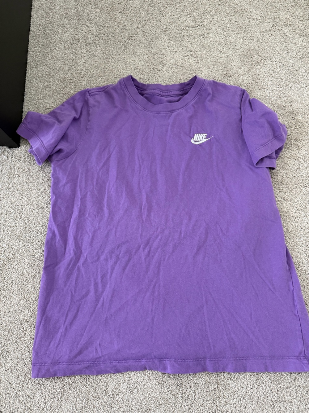 Nike Purple Crewneck Tee with White Swoosh